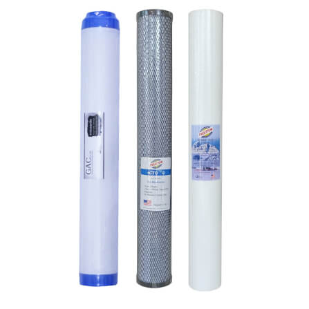 ไส้กรองน้ำ 3 ขั้นตอน PP/CTO/GAC TREATTON รุ่น FTT-PPCTOGAC20 ขนาด 20 นิ้ว _0